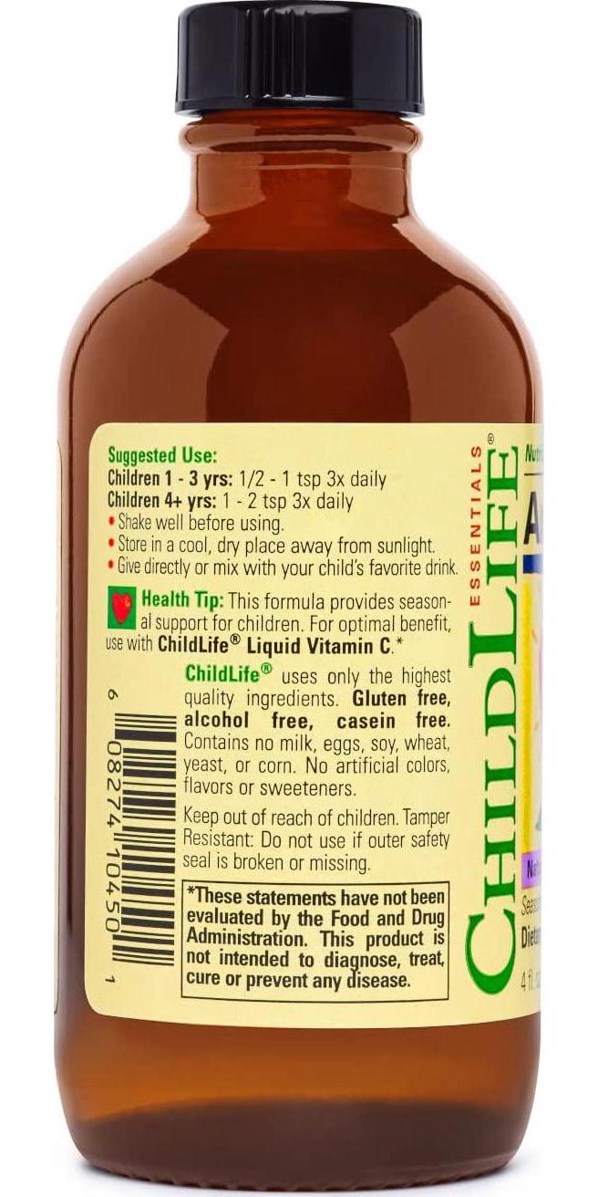 Childlife Child Life Aller-Care, Glass Bottle, 4-Ounce