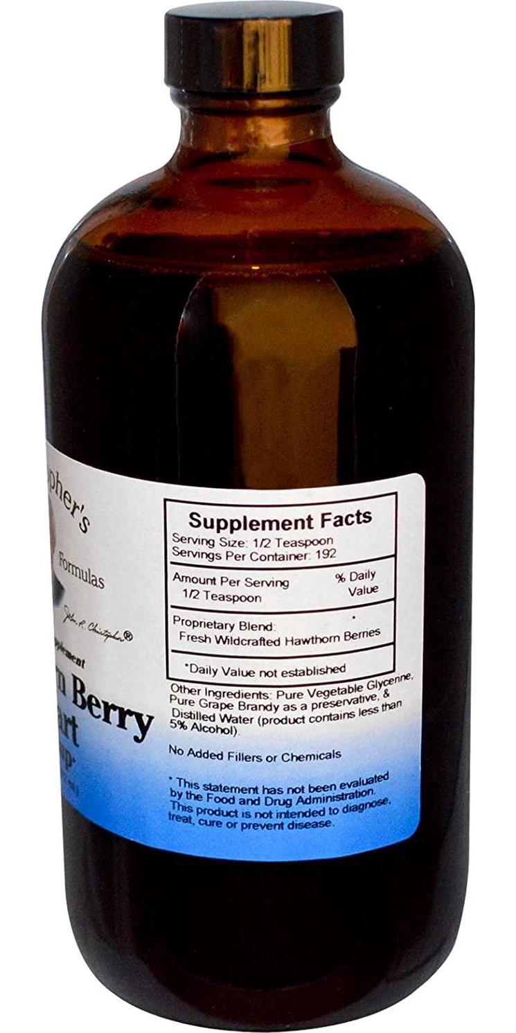 Christopher's Hawthorn Berry Heart Syrup - 16 Fl Oz