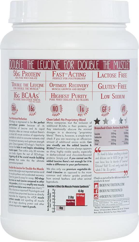 (CinnaBun, 0.9kg) - ISO-ology: 100% Leucine-Enhanced Whey Isolate - CinnaBun - 0.9kg