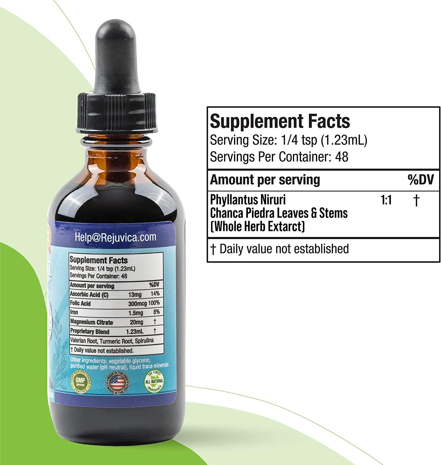 Cleanse Drops - Advanced Kidney and Gallbladder Support Supplement - Liquid Delivery for Better Absorption - Chanca Piedra Leaves from The ian Rainforest