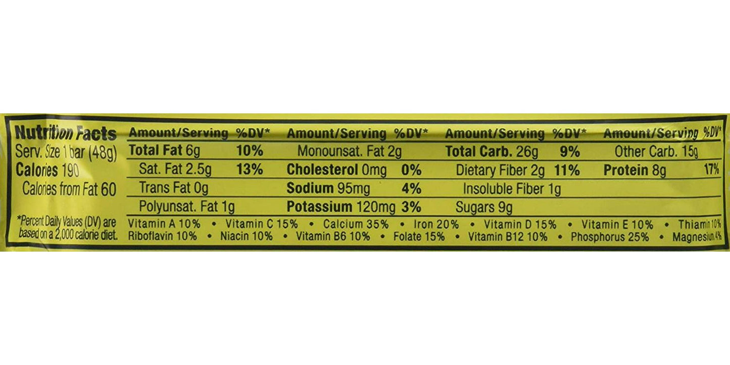 Cliff Bar Luna Lemon Zest Whole Nutrition Bar - Box of 15