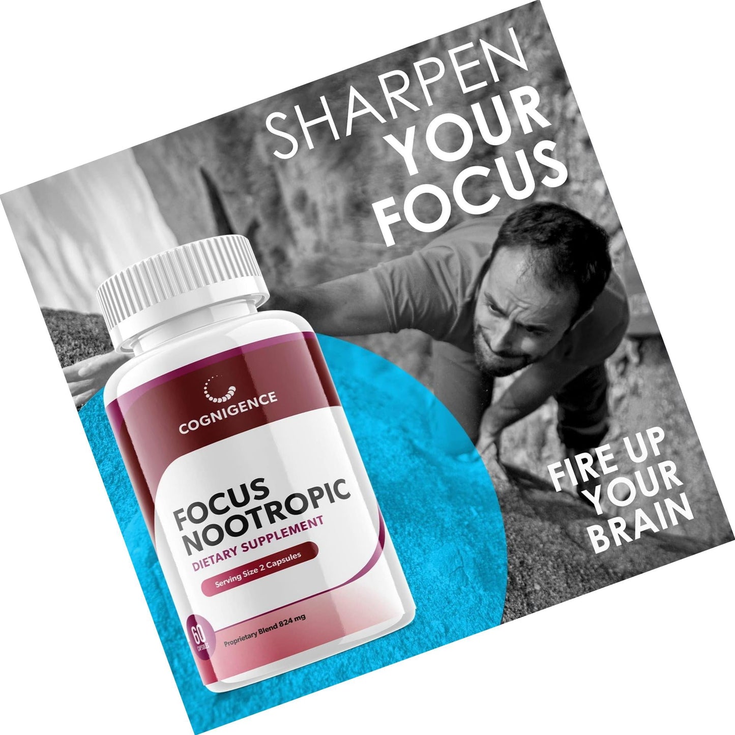 Cognigence Focus Nootropic Memory Booster Pills (5 Pack)