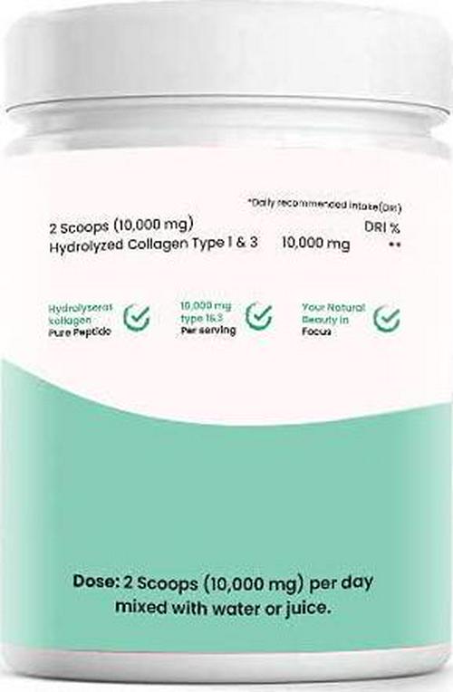 Collagen Peptides Powder Supplement, Support Joint, Bone, Skin, Muscles, Hair, Nail Growth, Keto, Paleo Friendly, Gluten, Dairy Free, Weight Loss, Unflavored 300G Powder