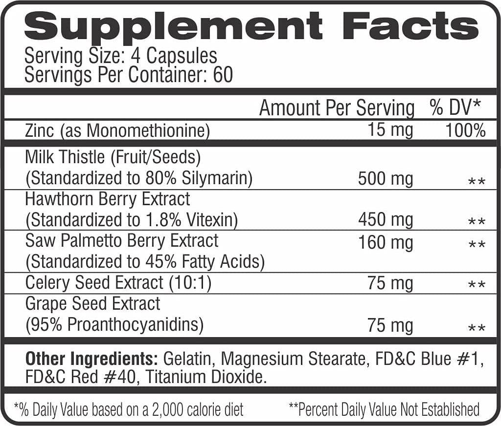 Competitive Edge Labs Cycle Assist: All-In-One On Cycle Support With Advanced Liver Assist And Organ Protection. 60 Servings. Includes Milk Thistle, Saw Palmetto, And Hawthorne.