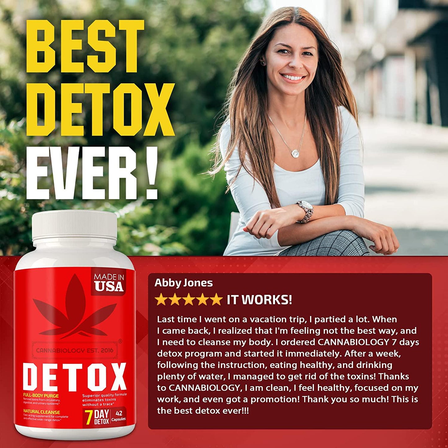 Complete Body Cleanse - Made in United States - Natural, Healthy Cleansing Support for Liver, Urinary Tract, Kidney, Digestive System - 42 Vegan Caps