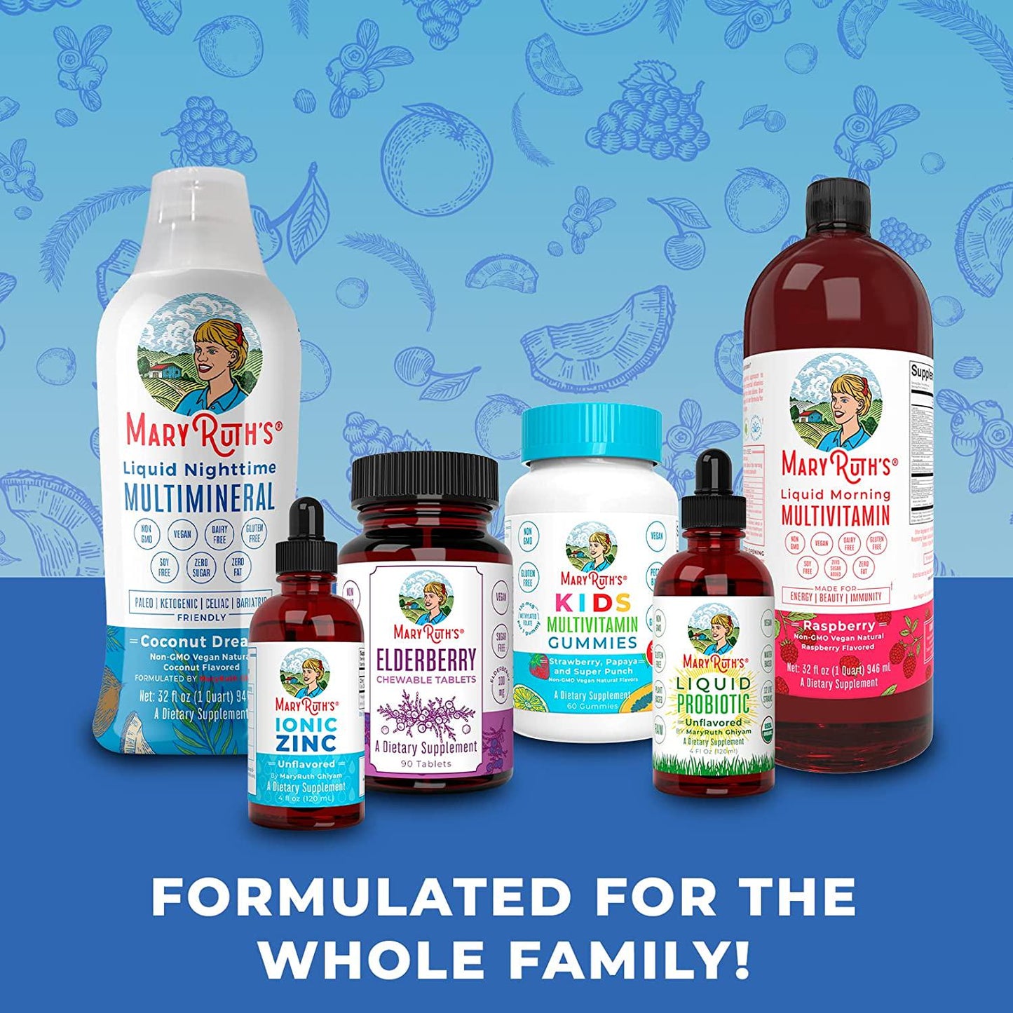 Complete Gut Health+ by MaryRuth's | 3-in-1 Prebiotic + Probiotic + Postbiotic Corebiome Vegan Gastrointestinal Support | Support Gut Health and Immune Function | 2 capsules per serving; 30 servings