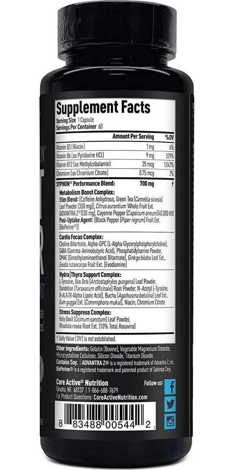 Core Active Lean Core Omega + MCT (90 Servings) and Core Active Syphon Thermogenic Fat Burner (60 Capsules)