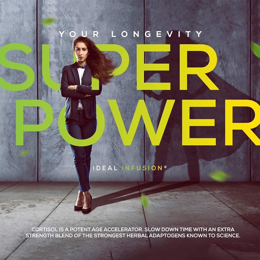 Cortisol Manager and Adrenal Support: Adaptogens for Relaxation, Stress and Anxiety Relief - Astragalus, Ashwagandha, Passion Flower (60 Servings) Vegan