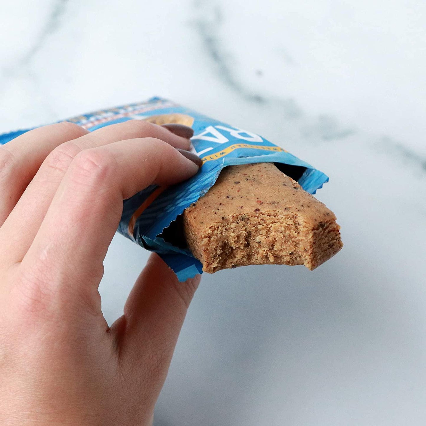 Crazed Foods, Peanut Butter Coffee Energy Bar, Simple Ingredients, Caffeine Boost, Soft Texture, 16g of Protein,12 Bars