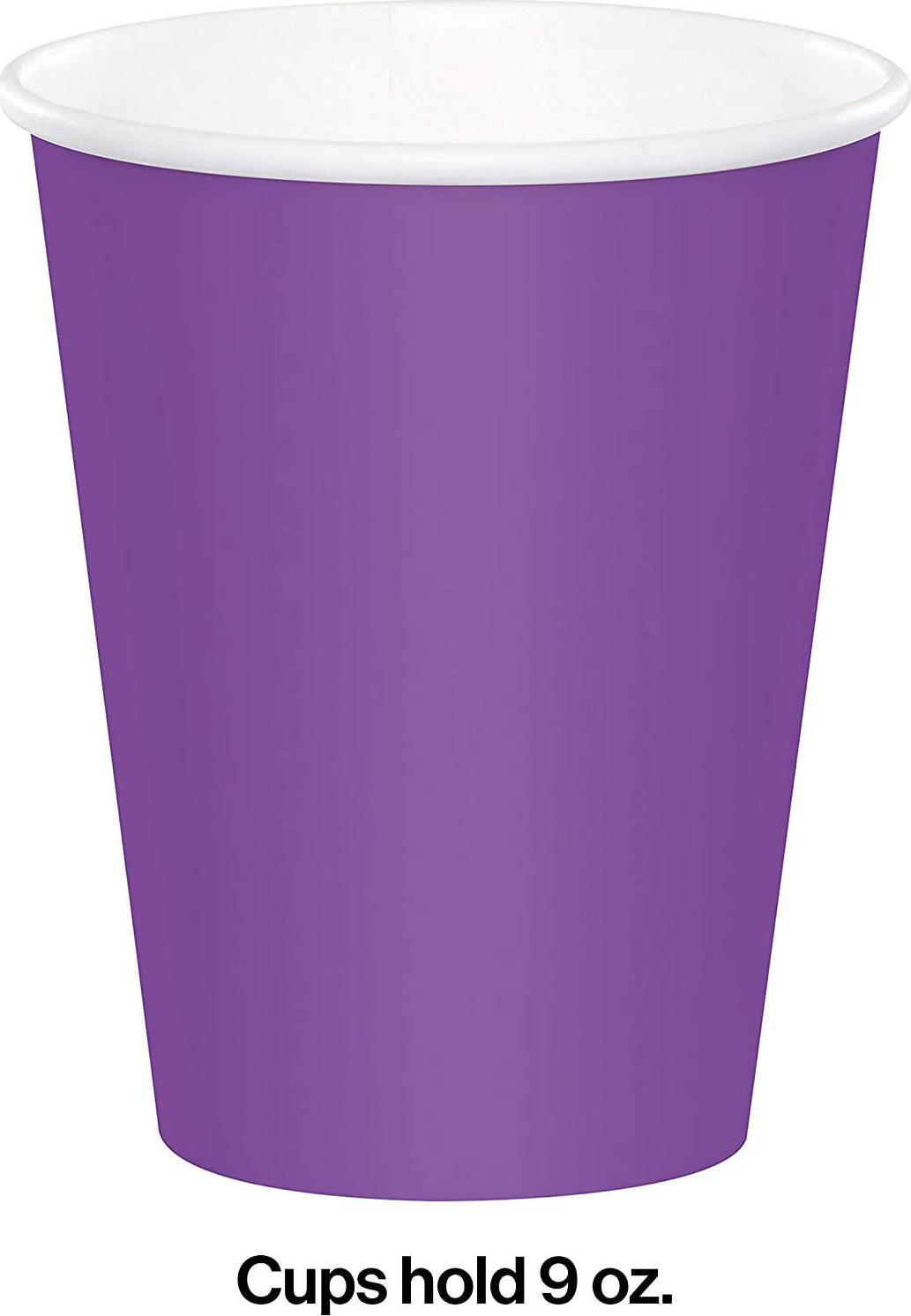 Creative Converting Amethyst Paper Cup, 24 Count (Pack of 1), Purple