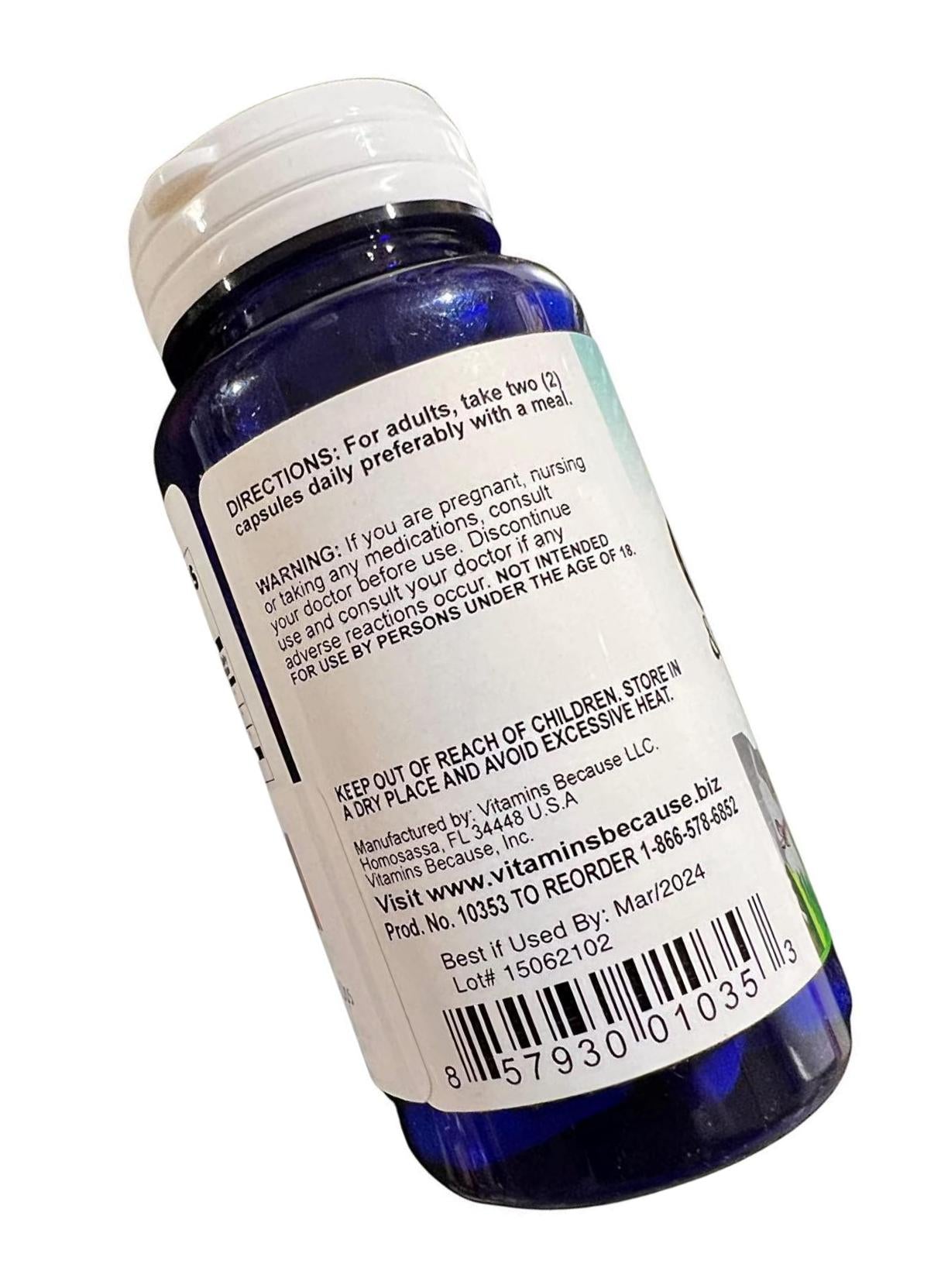 Crohn's and Colitis Relief 900mg Pure Milled Herb Capsules - Soothing Relief From Inflammation Flare Ups