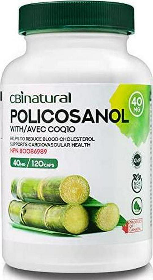 Cuban Policosanol 40mg with 30mg CoQ10 120 Capsules