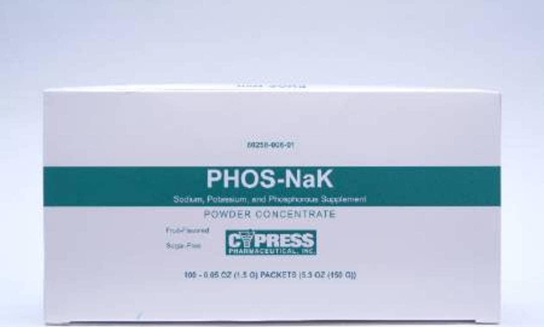 Cypress Pharmaceutical Inc Phos-Nak Powder - 100/box - Qty of 100 - Model OTC00601