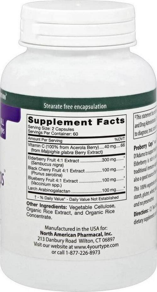 D'Adamo Personalised Nutrition - Proberry Caps 120 vcaps