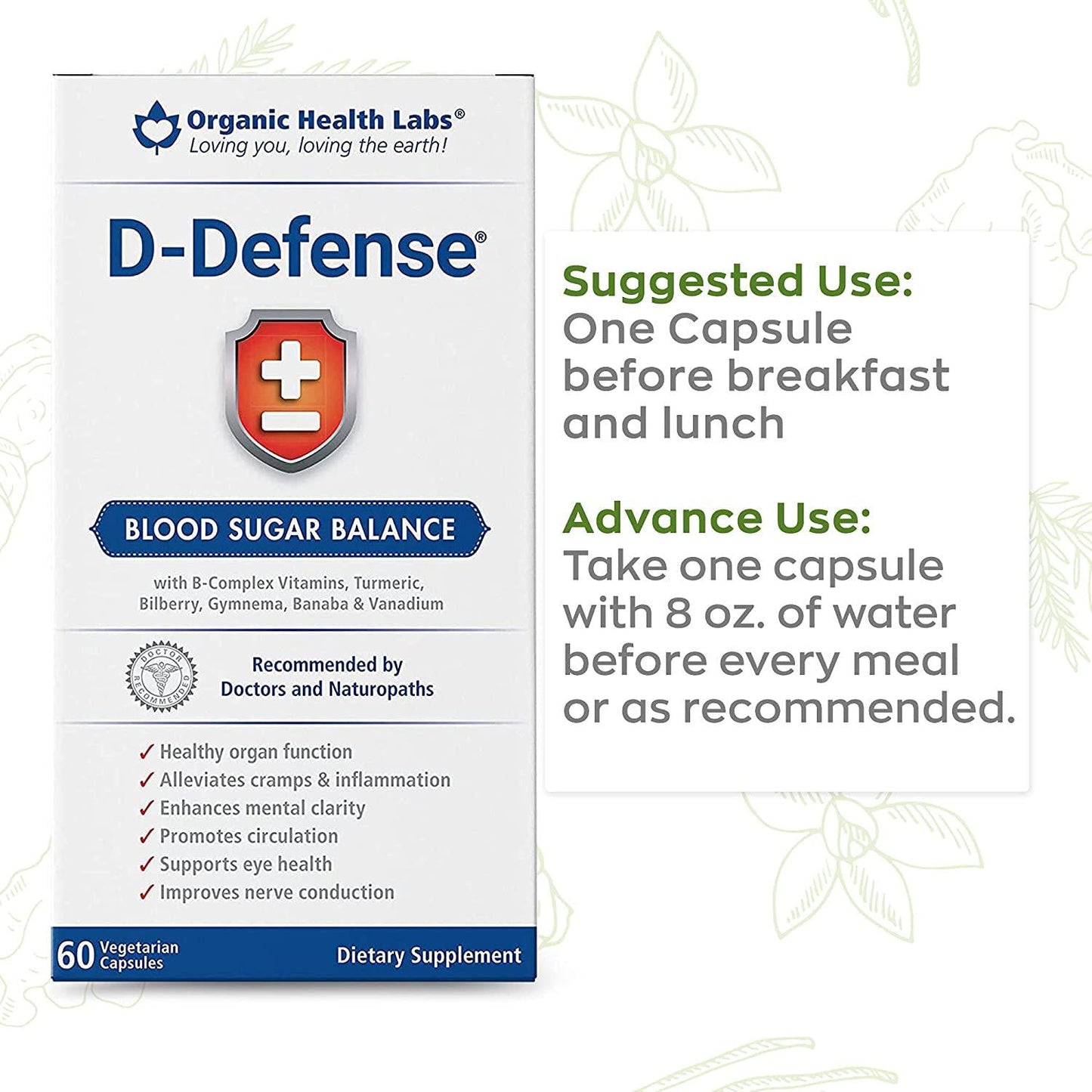 D-Defense Sugar Balance - 60 Veggie Capsules