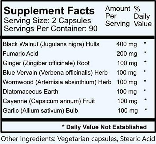 Daily Manufacturing -Para-Min (Herbs and Diatomaceous Earth) |180 Capsules