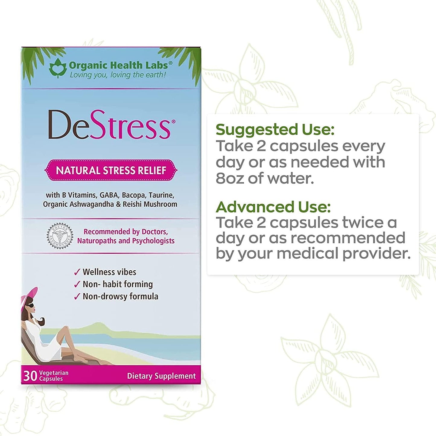 DeStress - 30 Veggie Capsules