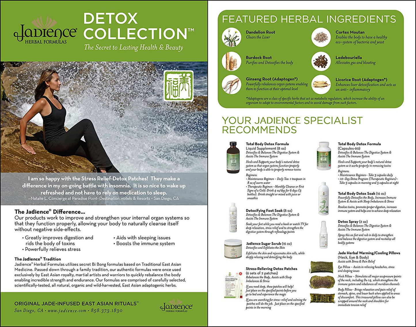 Detoxify and Cleanse Bath Soak Full Body or Foot | Promote Organ Function, Reduce Stress and Anxiety | Naturally Enhance 3-Day, 10-Day, 14-Day and 28-Day Detox, Teatox Tea and Cleanses | by Jadience (128oz)