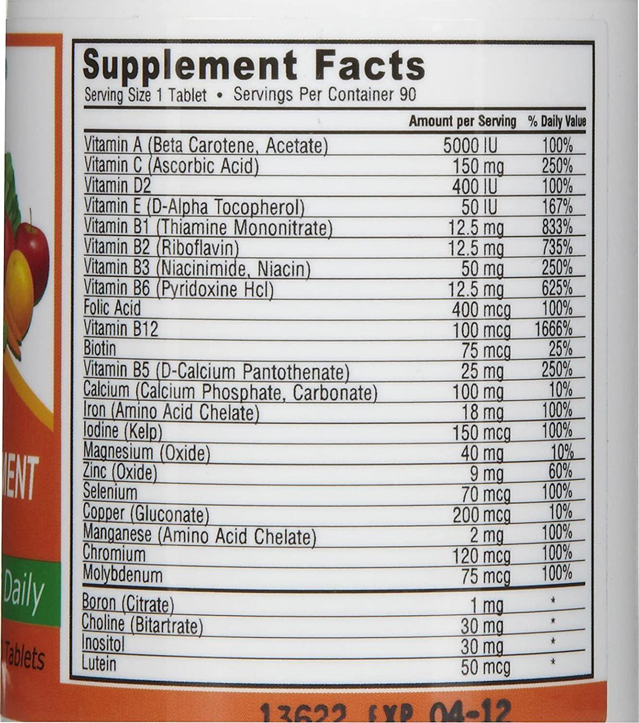Deva Nutrition Vegan Multivitamin and Mineral Supplement ONE Daily - 90 Coated Tablets