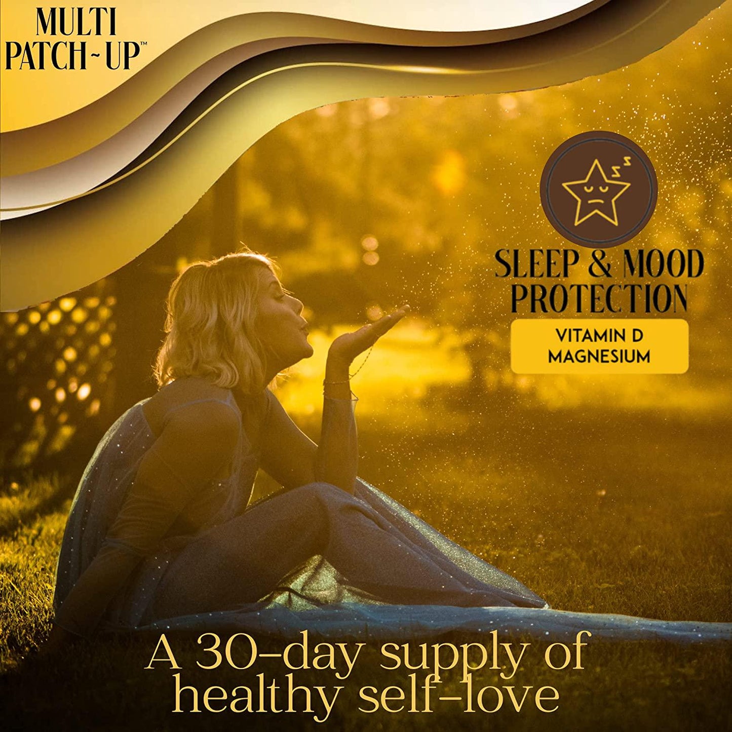 Diamond Hills Multi Patch-Up 30ct Patches Daily Energy, Protection for Sleep, Mood, Immune, Health, Bone Support and Lean Body No Calories and Sugar Free