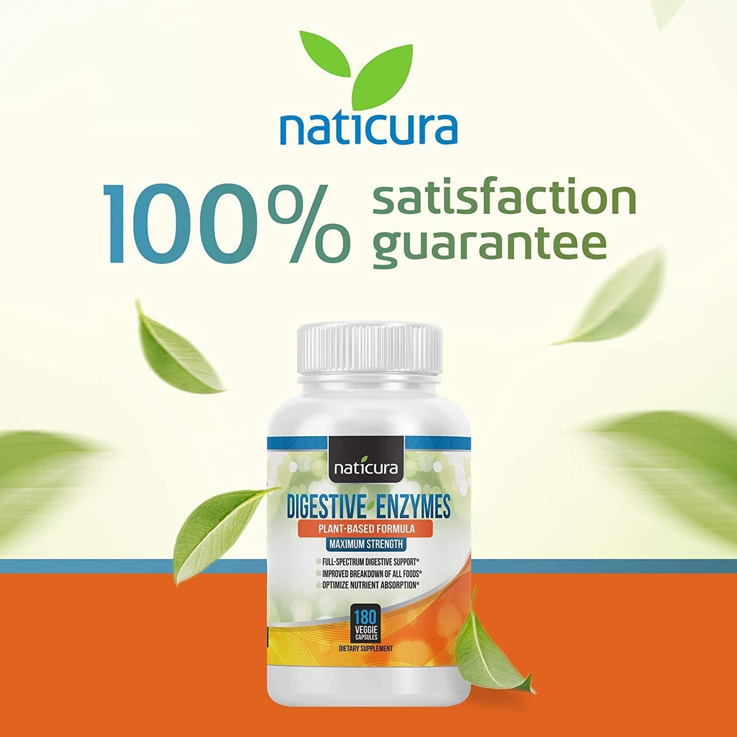 Digestive Enzymes with Probiotics and Prebiotics - Multi Enzyme Supplement for Healthy Digestion and Help with IBS, Gas, Bloating and Lactose Intolerance -180 Capsules