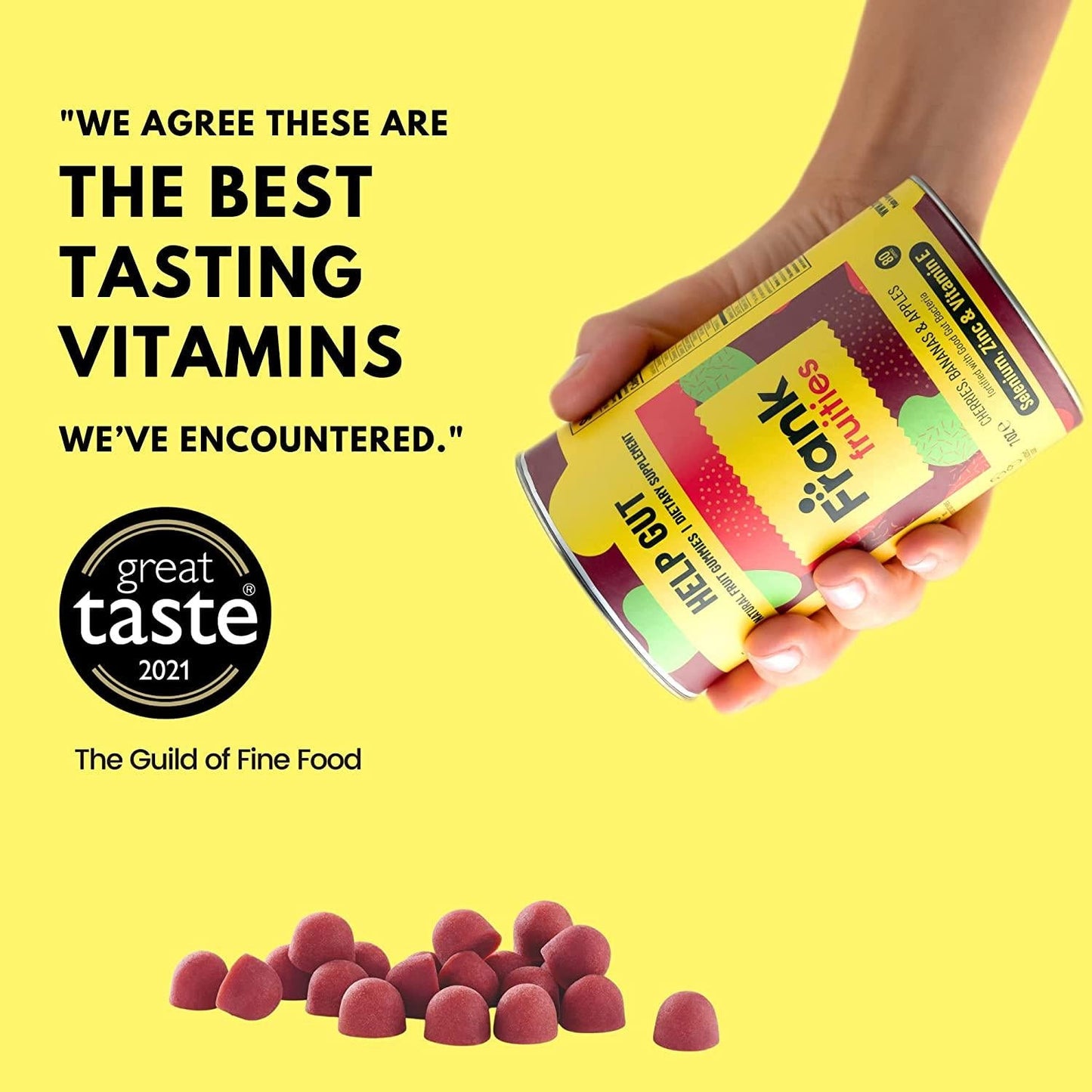 Discovery KIT Offer (Help Gut, Build Immunity, Pump Iron) Natural Fruit Gummies Dietary Supplement: 95% Fruits, 3rd Party Tested, No Added Sugar, Preservatives, Plastic