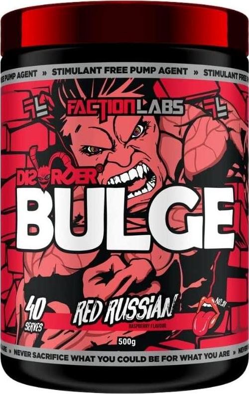 Disorder Bulge Non-Stim Pre Workout 40 Serves (Red Russian)