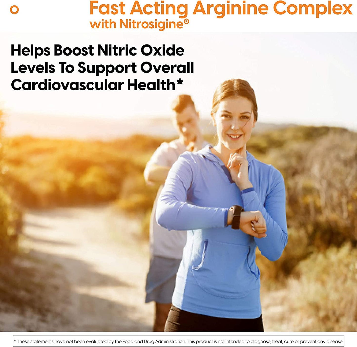 Doctor's Best Fast Acting Arginine Complex w/Nitrosigine, Boost Nitric Oxide, Blood Flow and Vessel Flexibility, Non-GMO, Vegan, Gluten Free, 750mg, White (DRB-00406)