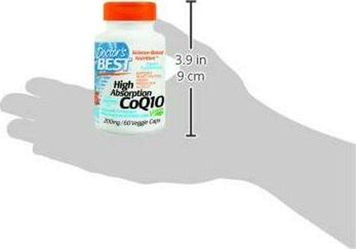 Doctor's Best High Absorption CoQ10 with BioPerine, Gluten Free, Naturally Fermented, Vegan, Heart Health and Energy Production, 200 mg 60 Veggie Caps