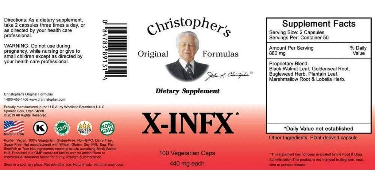 Dr. Christopher's X-INFX 100 caps (2 pack) 440mg each
