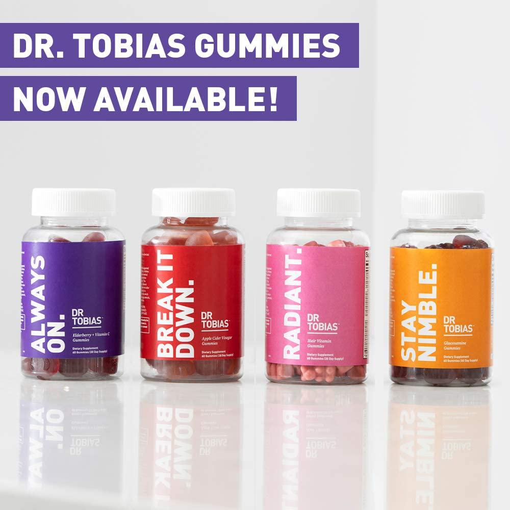 Dr. Tobias Elderberry + Vitamin C Gummy Supplement, 60 Gummies