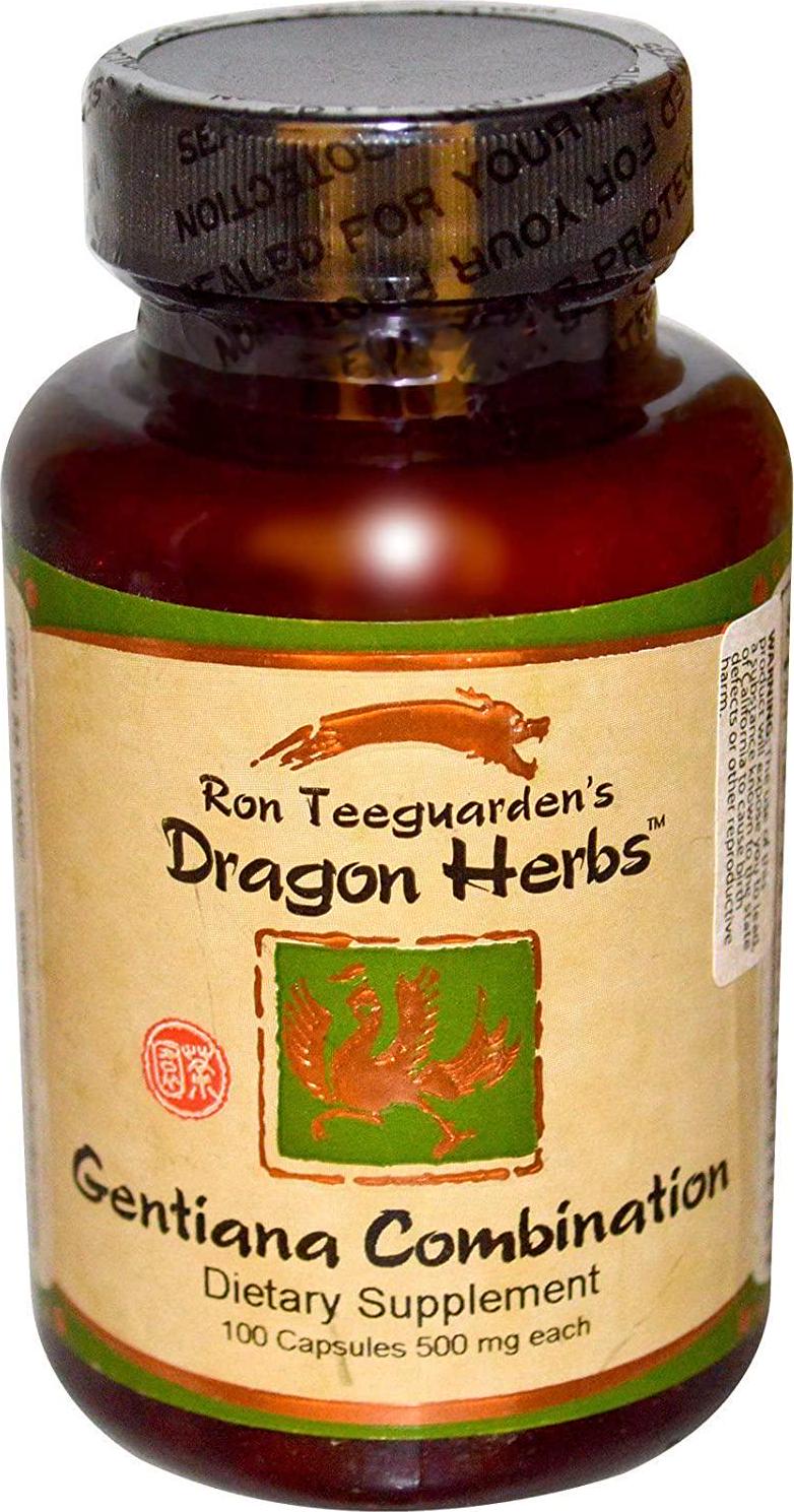 Dragon Herbs Gentiana Combination 500 mg Each 100 Capsules
