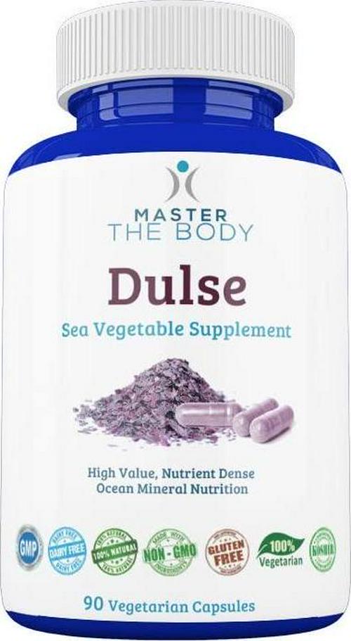Dulse Capsules - Certified Organic 650 MG PER Capsule, 90 Count Bottle - The Same Source Used by Dr. Lorn Allison in The Master The Body Clinic!