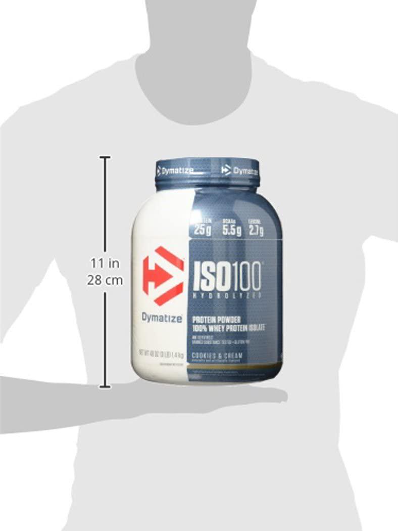 Dymatize ISO100 - 100% Hydrolyzed Whey Protein Isolate - Cookies and Cream - 1.4kg