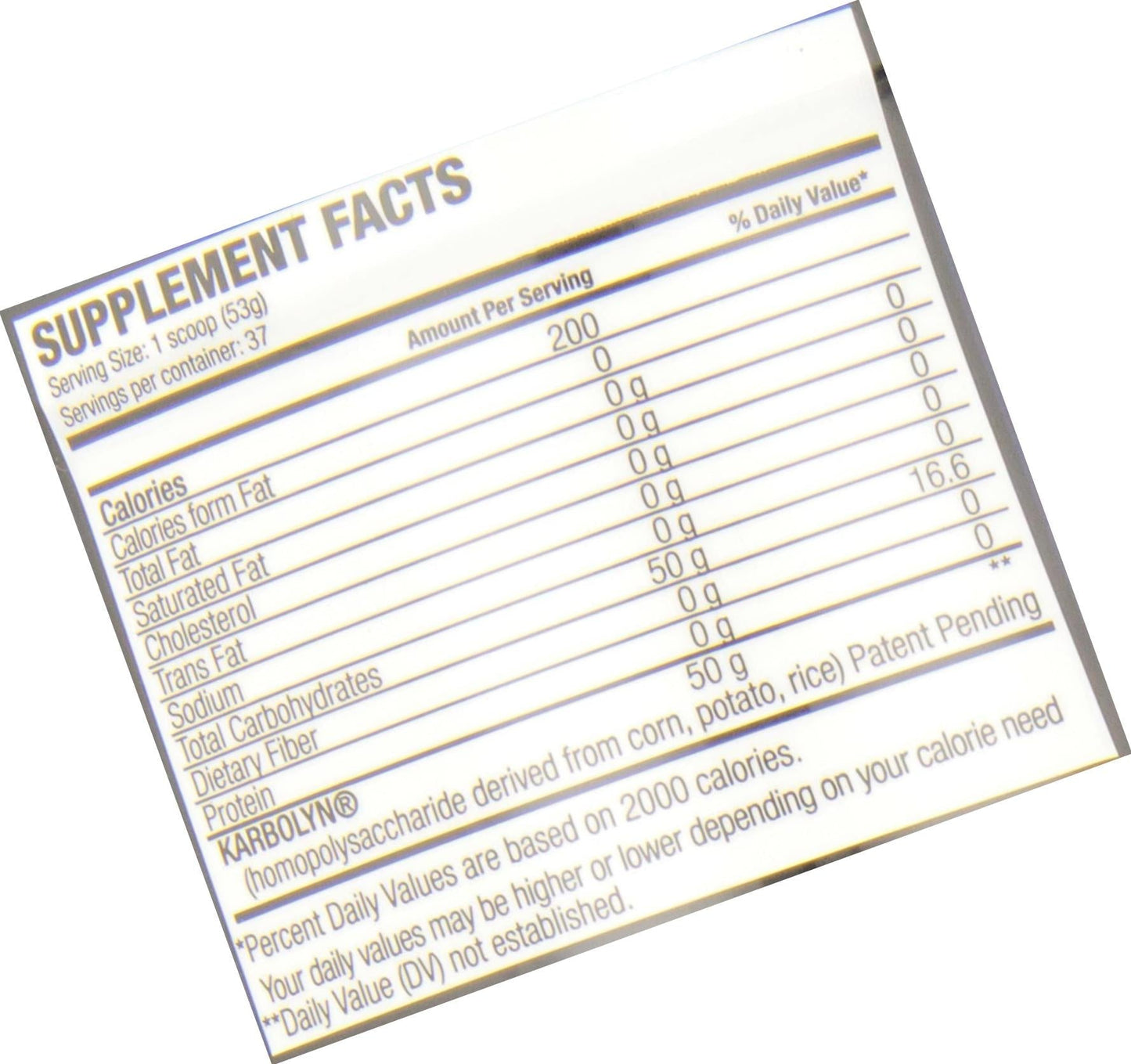 EFX Karbolyn Fuel Perormance Carb, Blue Razz Watermelon, 1.95kg