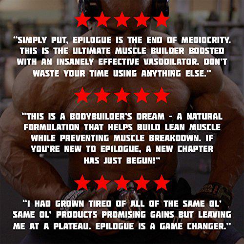 EP1LOGUE Muscle Builder and Epicatechin Supplement | Lean Muscle Building Formula w/Nitric Oxide Stimulator and Novel Glucose Disposal Agent And Urolithin B for Natural Body Building