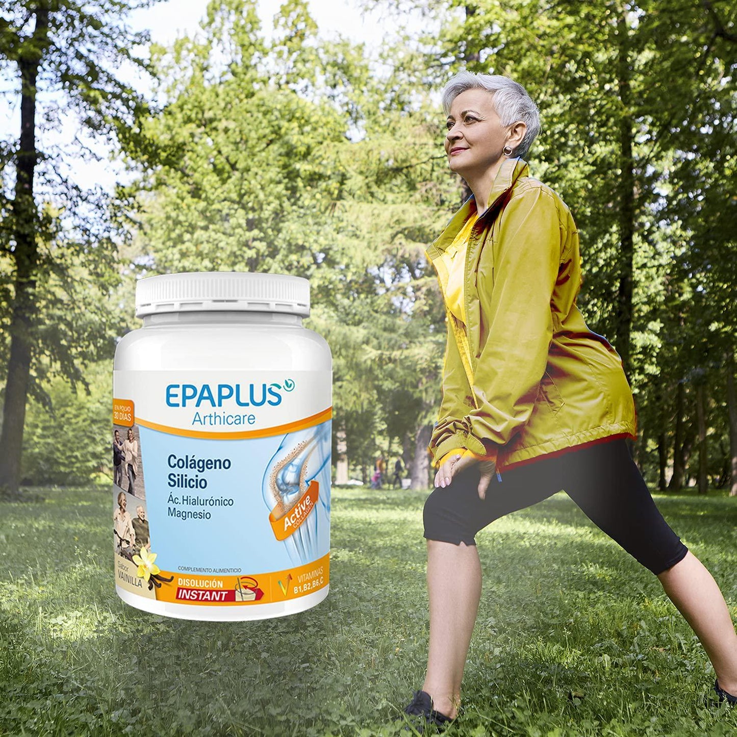 EPAPLUS ARTHICARE Collagen+Silicium+Hyaluronic+Magnesium Powder. Vanilla Flavor Gift For Treatment Your Skin