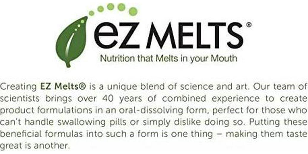 EZ Melts Zinc for Immune Support, 30 mg, Sublingual Vitamins, Vegan, Zero Sugar, Natural Blueberry Flavor, 60 Fast Dissolve Tablets