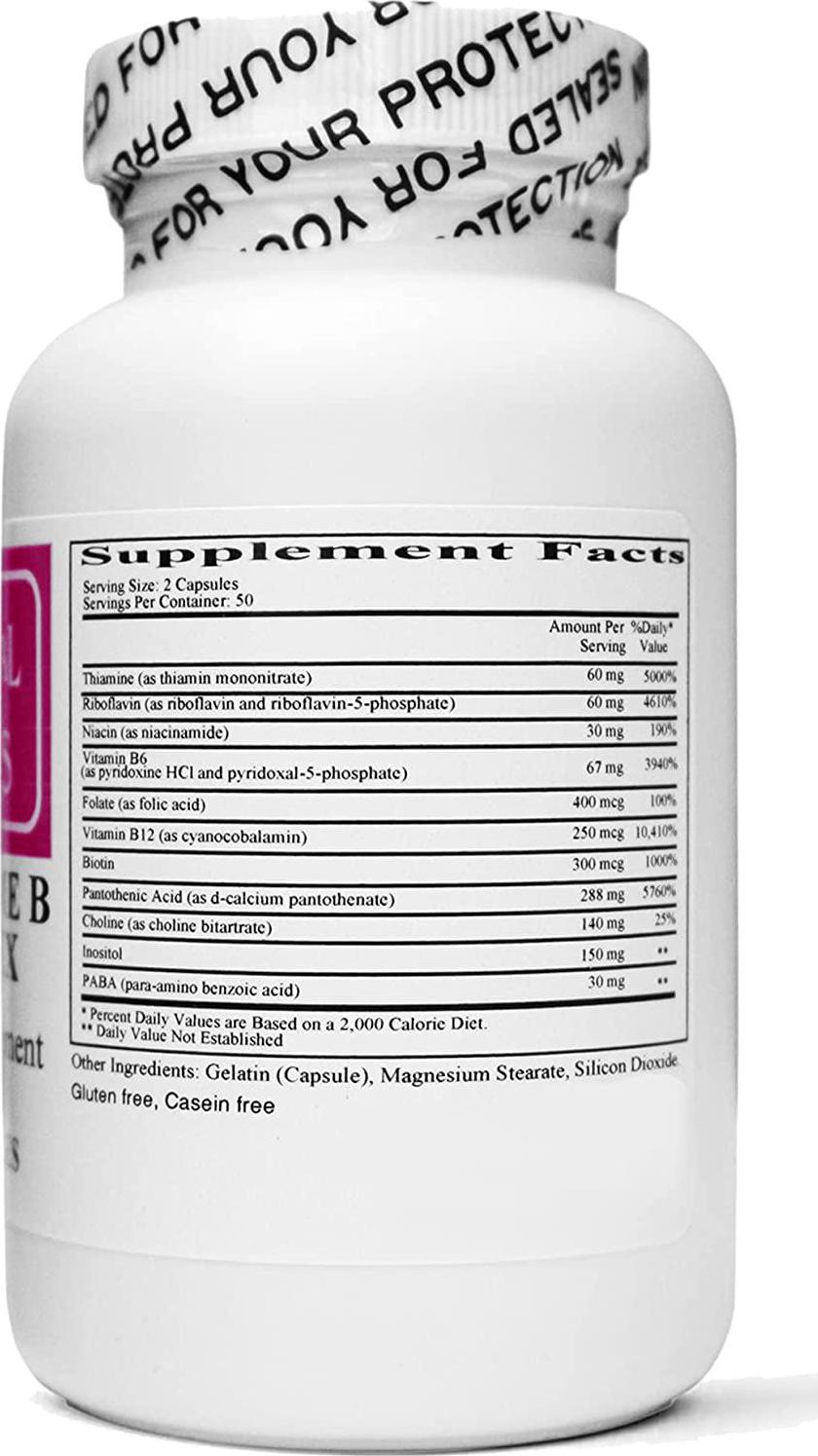 Ecological Formulas Co-Enzyme B Complex Complete Vitamin B Supplement Super Convenient 3-Pack