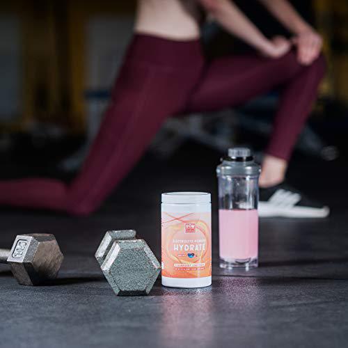 Electrolyte Powder Coconut Water Enhancer Strawberry Lemonade Rehydrate Electrolyte Drink Mix with CocOrganic, Aquamin, Vitamins, Trace Minerals No Sugar, Fillers, or GMOs by POWnutra, 30 Servings