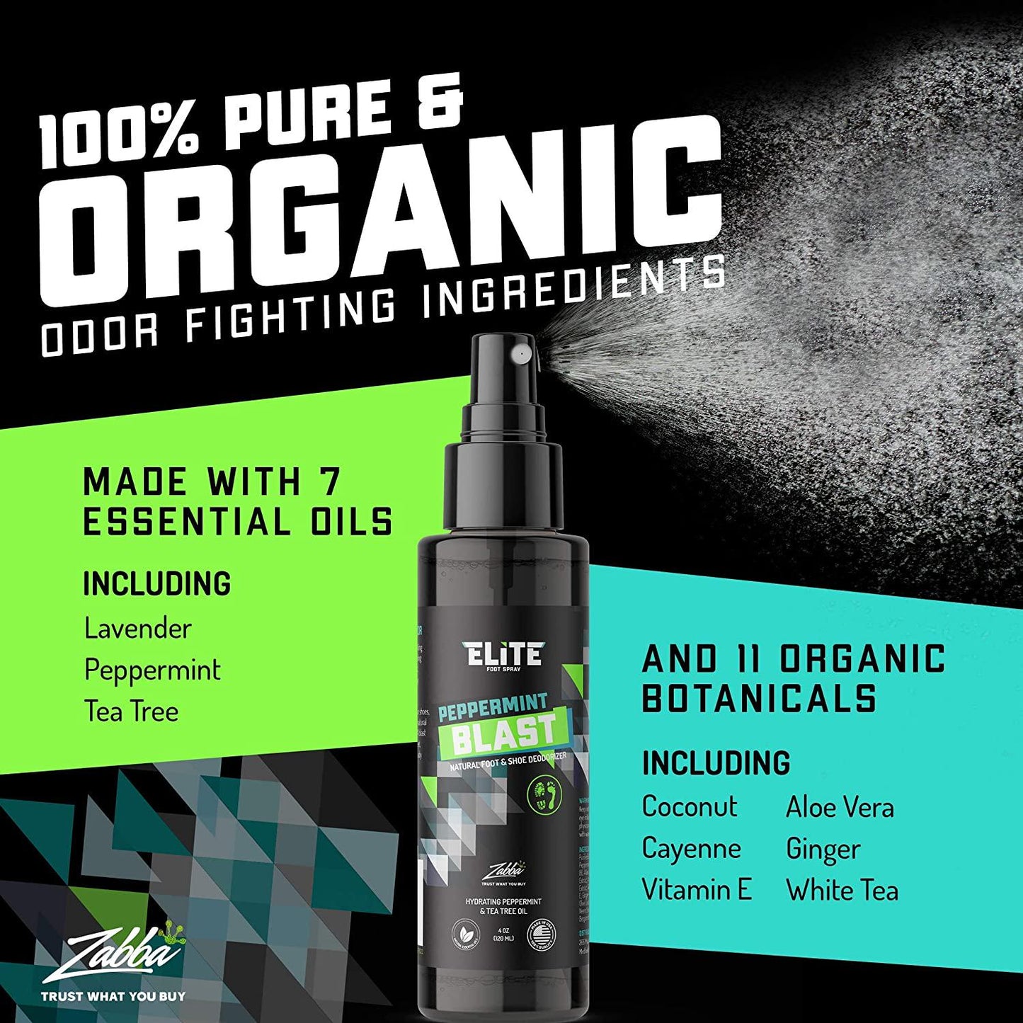 Elite Sportz Foot Spray + Electrolyte Tablets Bundle - Hydration Pills Help Eliminate Cramps and Restore Energy for a Faster Recovery - Keto-Friendly and Gluten-Free Electrolyte Supplements for Athletes