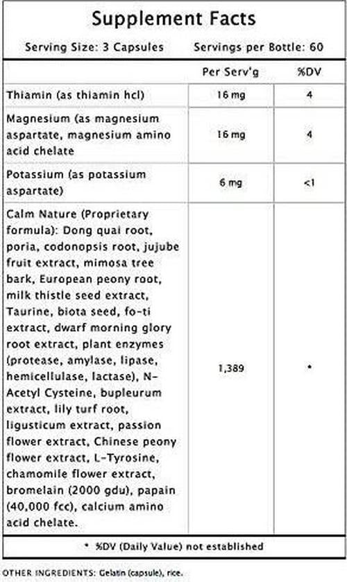 Empirical Labs Calm Nature 180 capsules