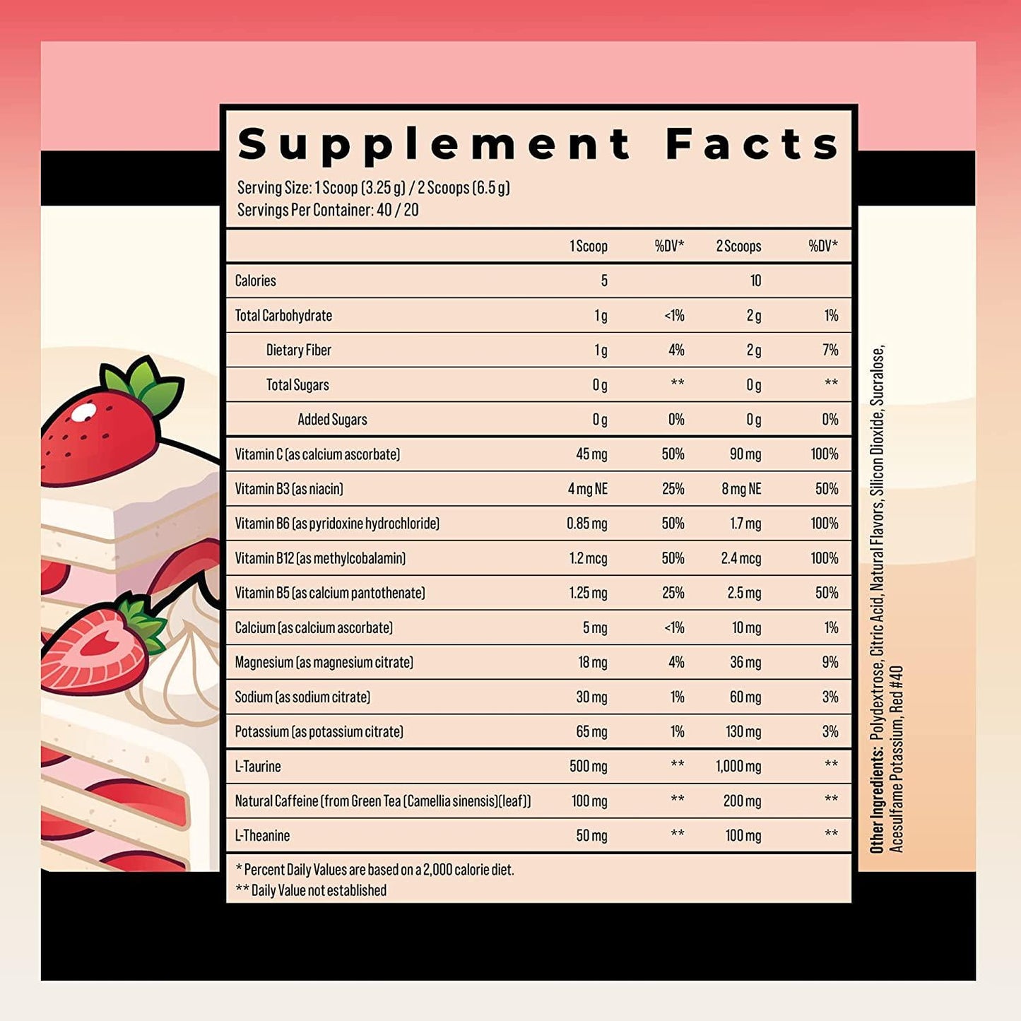 Energy by ADVANCED - Energy Boosting Formula with Electrolytes for Hydration | L-Theanine to Combat Jitters | Sugar Free and Keto Friendly | No Maltodextrin (40 Servings) (Strawberry Shortcake)