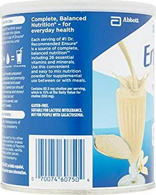 Ensure Original Nutrition Powder, Vanilla 14 Ounces (Value Pack of 4)