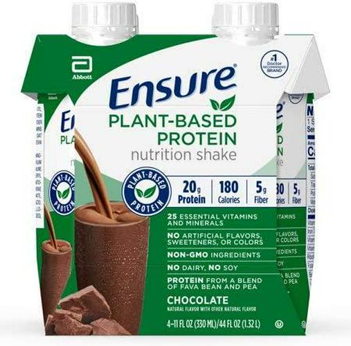 Ensure Plant Protein Nutrition Shakes Chocolate 11 Fl Oz Each