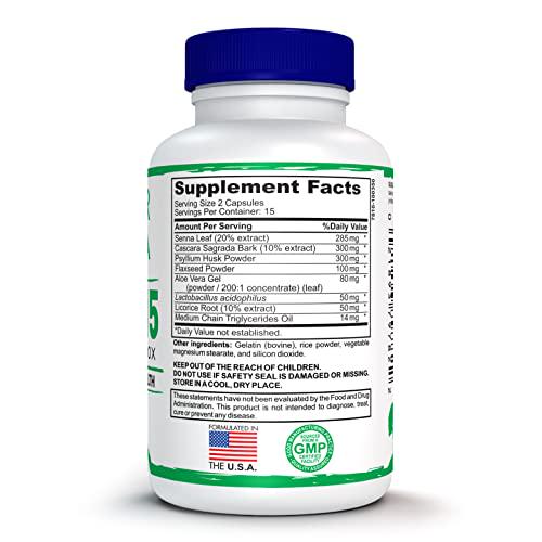 Entervita Colon 15 Day Fast-Easy Extra-Strength Cleanse and Detox with Natural Laxatives and Probiotic 30 aps