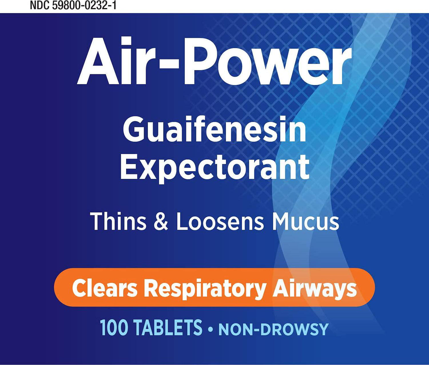 Enzymatic Therapy Air-Power Guaifenesin Expectorant Non-Drowsy 100 Count