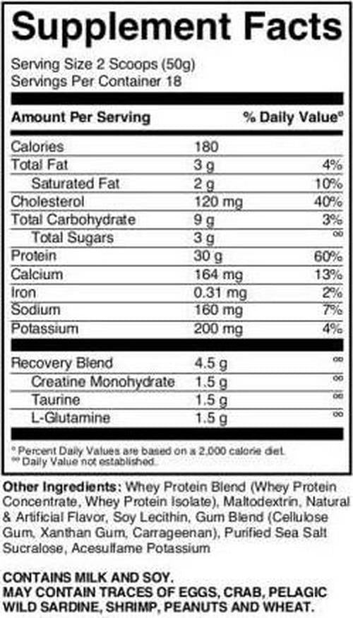 Equate Smooth Vanilla Whey Protein 2lbs