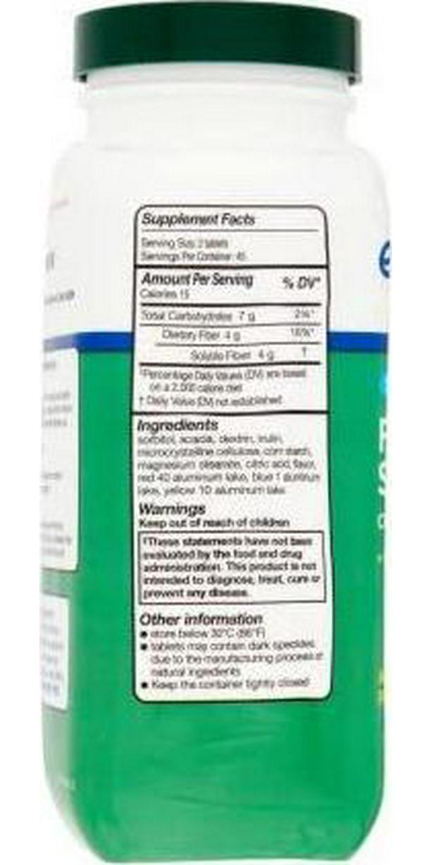 Equate Sugar Free Fiber Supplement Chewable Assorted Fruit Tablets, 90 Ct