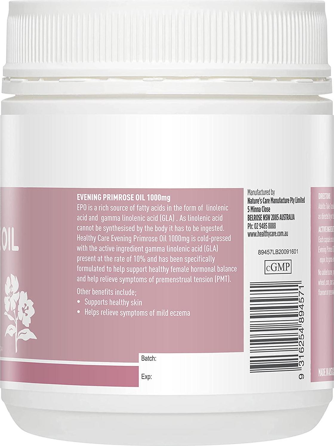 Evening Primrose Oil 1000mg Capsules